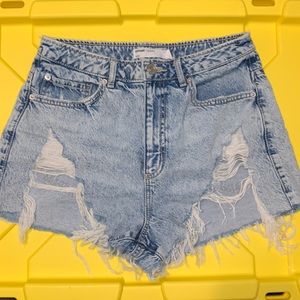 Garage Denim Festival High-waisted Shorts